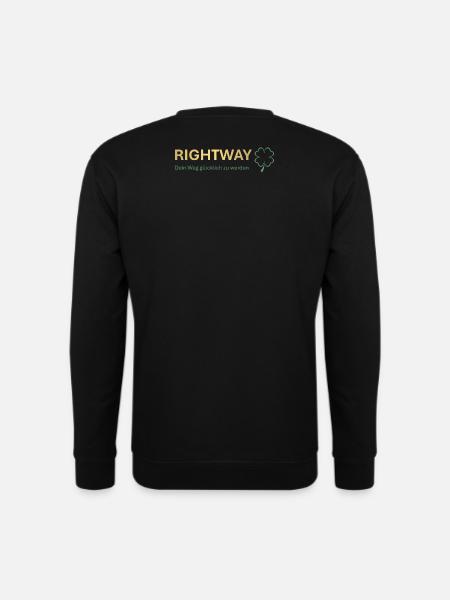 Rightway - Dein Weg glücklich zu werden - Unisex Pullover - Schwarz