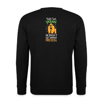 Vegan - Tell This Vegan - Unisex Sweatshirt - black - Back - Alina (178cm)