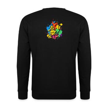Cadeau d'artiste artiste abstrait - Sweat-shirt Unisexe - noir - Dos - Alina (178cm)