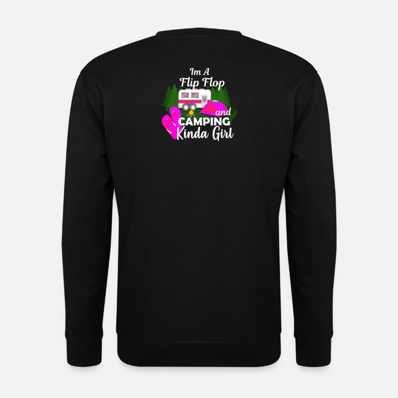 Camping Frauen Geschenk - Unisex Pullover - Schwarz