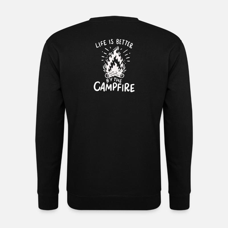 Camping - Unisex Pullover - Schwarz