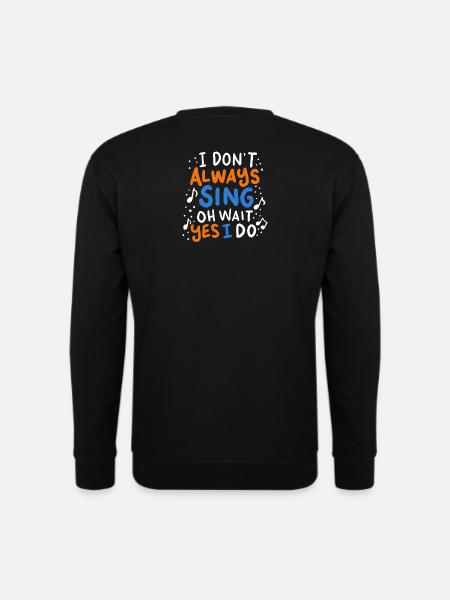 Sänger - Unisex Pullover - Schwarz