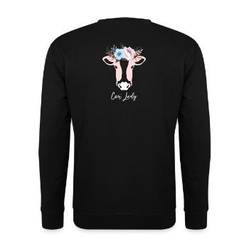 Dame Cattle - Sweat-shirt Unisexe - noir - Dos - Alina (178cm)