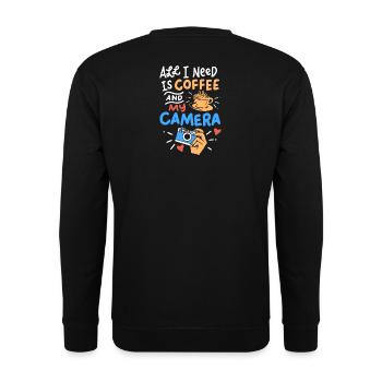 Fotografie - Unisex Pullover - Schwarz - Hinten - Alina (178cm)
