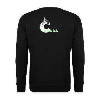 Kanada - Unisex Pullover - Schwarz - Hinten - Alina (178cm)