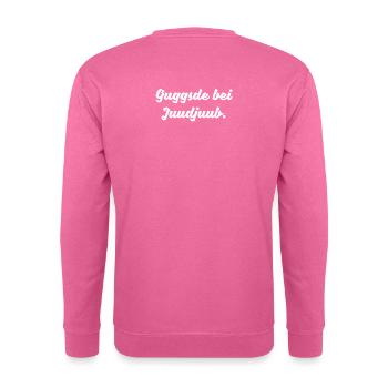 Youtube Schauen Sächsischer Spruch Ossi Geschenk - Unisex Pullover - Pink - Hinten