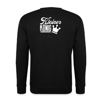Little King Kids Baby Design - Unisex Sweatshirt - black - Back - Alina (178cm)
