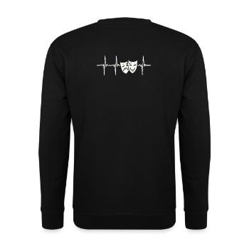 Heartbeat Theater - Unisex Sweatshirt - black - Back - Alina (178cm)