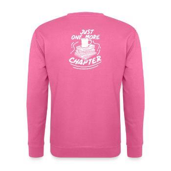 Bücher lesen Buch Geschenk Bücherregal - Unisex Pullover - Pink - Hinten