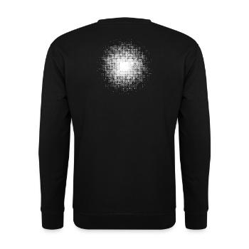 fond rond pointillé blanc - Sweat-shirt Unisexe - noir - Dos - Alina (178cm)