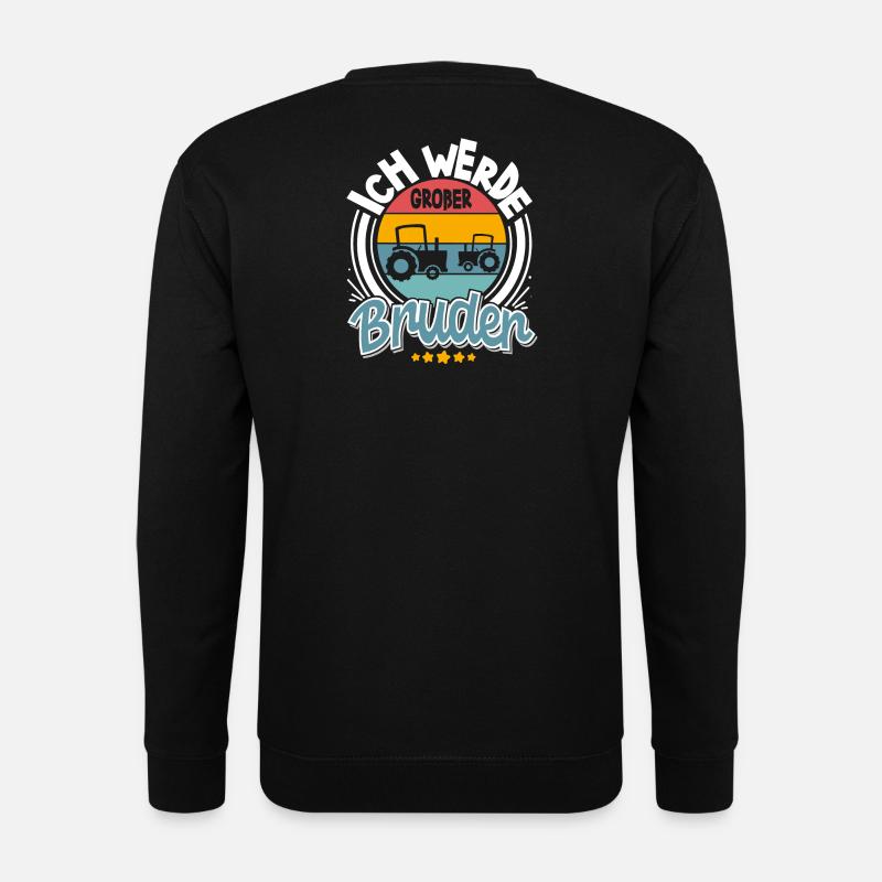 Ich Werde Großer Bruder Traktor - Unisex Pullover - Schwarz