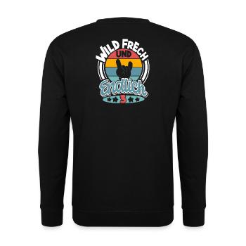 3. Geburtstag Wild Frech Und Endlich 3 - Unisex Pullover - Schwarz - Hinten - Michal (187cm)