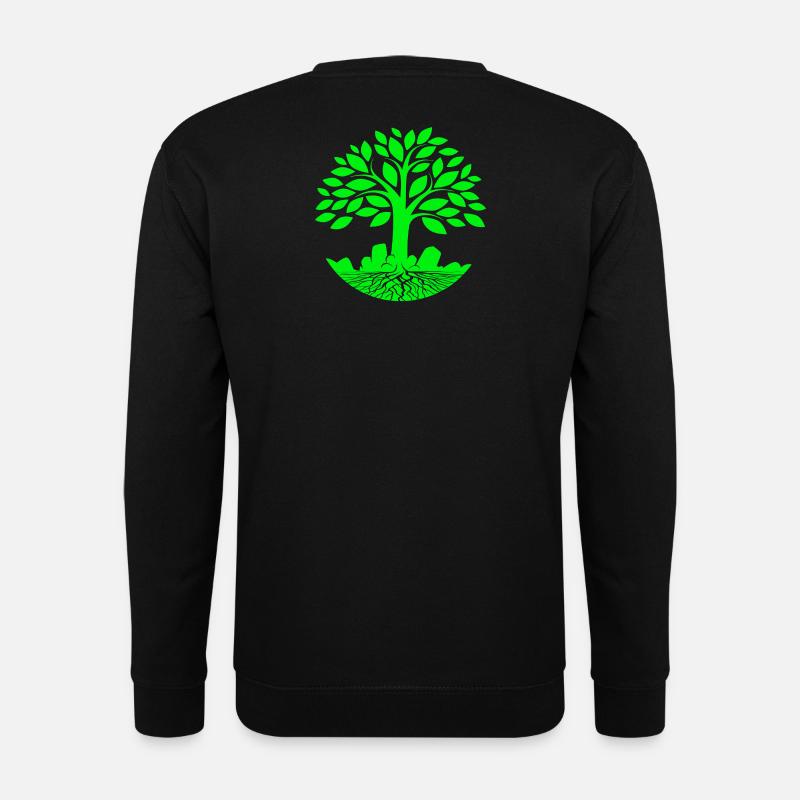 Baum des Lebens, Zen, Ökologie - Unisex Pullover - Schwarz