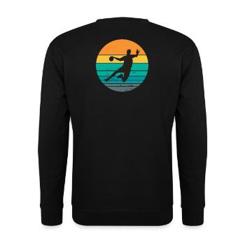 handball, fan de handball, jouer au handball - Sweat-shirt Unisexe - noir - Dos - Alina (178cm)