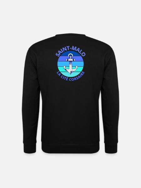Saint-Malo, Bretagne, la cité Corsaire - Sweat-shirt Unisexe - noir