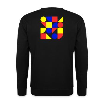 form, geometry, art, Bauhaus - Unisex Sweatshirt - black - Back - Alina (178cm)