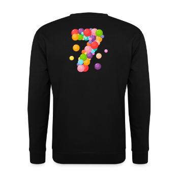 birthday, 7 years, I am 7 years old, 7 years old - Unisex Sweatshirt - black - Back - Alina (178cm)