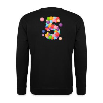 I am 5 years old, birthday 5 years, 5 years old - Unisex Sweatshirt - black - Back - Alina (178cm)