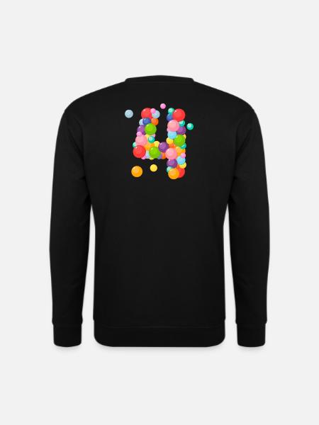 4 Jahre, 4 Jahre, Ich bin 4 Jahre alt, Geburtstag 4 Jahre - Unisex Pullover - Schwarz