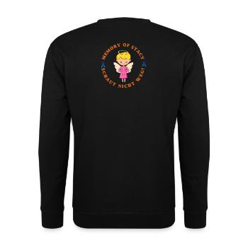 MoS Logo 2024 - Unisex Pullover - Schwarz - Hinten - Alina (178cm)