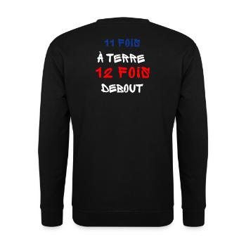 Cartoon 11 Times to Tender - Unisex Sweatshirt - black - Back - Alina (178cm)