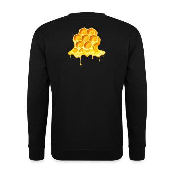 Honig, Imker, Imker - Unisex Pullover - Schwarz - Hinten - Alina (178cm)