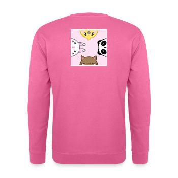 cute animals - Unisex Pullover - Pink - Hinten
