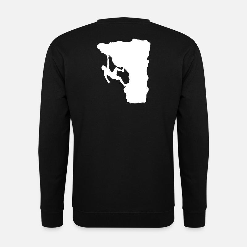 Climber on the ledge - Unisex Sweatshirt - black