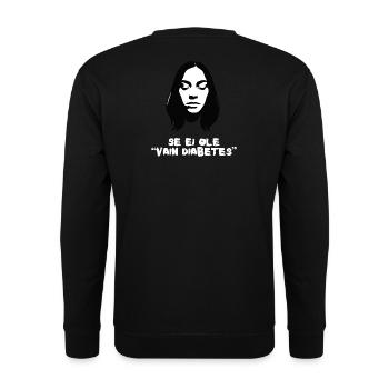 It's not just diabetes - Unisex Sweatshirt - black - Back - Alina (178cm)