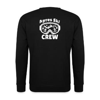 Apres Ski Crew Skibrille Party Style - Unisex Pullover - Schwarz - Hinten - Alina (178cm)
