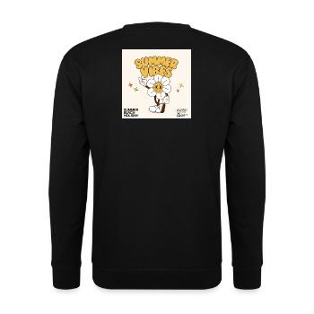 Summer Vibes Design - Unisex Sweatshirt - black - Back - Alina (178cm)