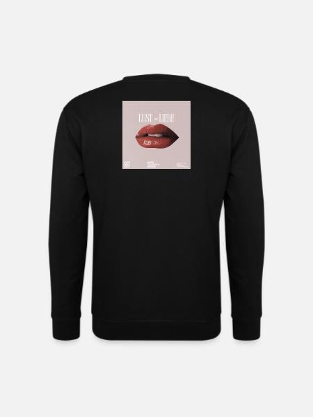 Lust und Liebe: Lippenkunst - Unisex Pullover - Schwarz