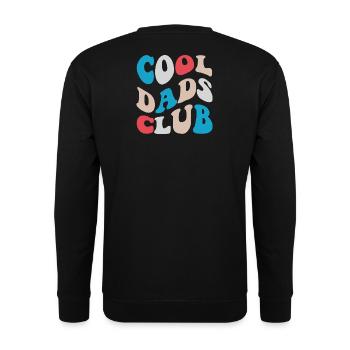Cool Dads Club Gift Dad 2026 - Unisex Sweatshirt - black - Back - Alina (178cm)