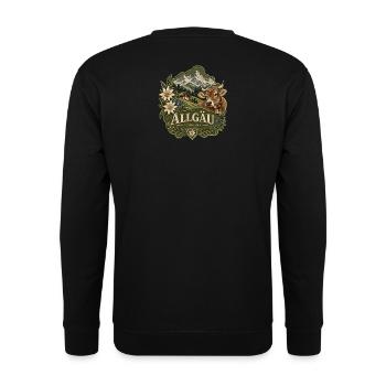 Allgäu Alpine Heritage - Unisex Pullover - Schwarz - Hinten - Michal (187cm)