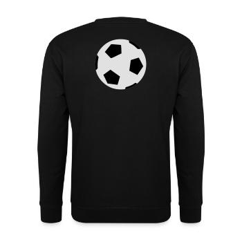 Fussballspiel - Unisex Pullover - Schwarz - Hinten - Michal (187cm)