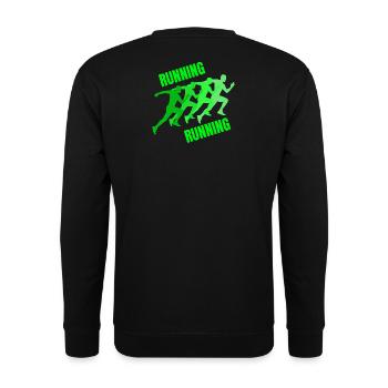 running, jogging, jogging, running, trail running - Unisex Sweatshirt - black - Back - Alina (178cm)