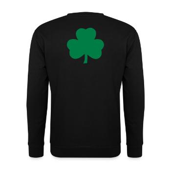 Kleeblatt - Unisex Pullover - Schwarz - Hinten - Michal (187cm)