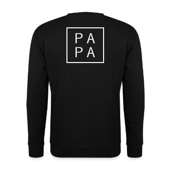 Papa Est. 2026 Père depuis 2026 Futur papa 2026 - Sweat-shirt Unisexe - noir - Dos - Alina (178cm)