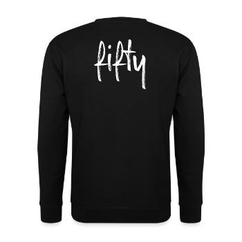 50 fifty birthday gift number fifty - Unisex Sweatshirt - black - Back - Alina (178cm)