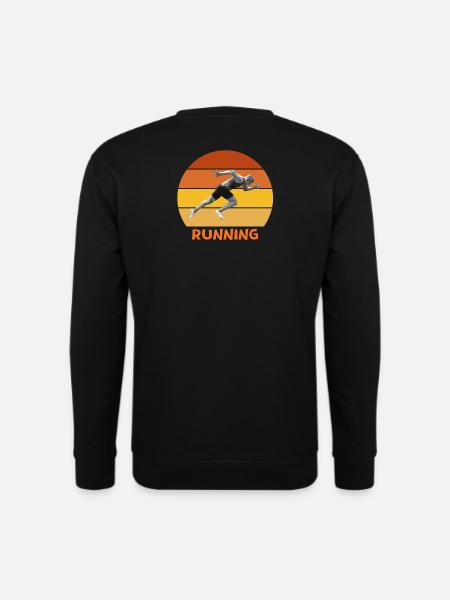 athletics, sprint, running - Unisex Sweatshirt - black