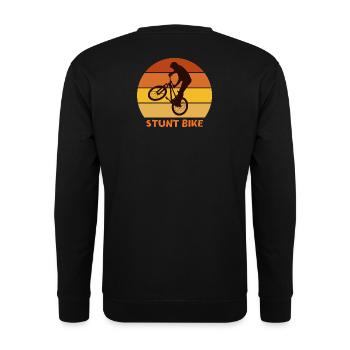 bike, bike, bike cross - Unisex Sweatshirt - black - Back - Alina (178cm)