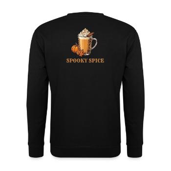 Spooky Spice Pumpkin Spice - Unisex Pullover - Schwarz - Hinten - Michal (187cm)