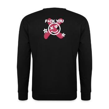 Va te faire foutre! - Sweat-shirt Unisexe - noir - Dos - Alina (178cm)