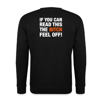 Motorcyclist Passenger - Unisex Sweatshirt - black - Back - Alina (178cm)