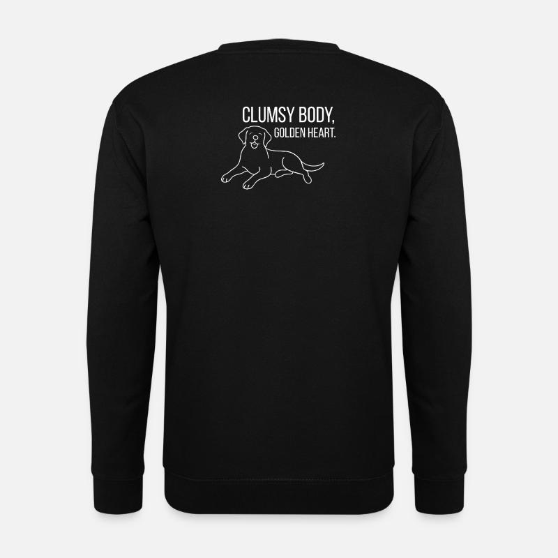 Labrador mit Humor - Unisex Pullover - Schwarz