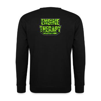Engine Therapy – Schrauber Spruch Auto Tuning Werk - Unisex Pullover - Schwarz - Hinten - Alina (178cm)