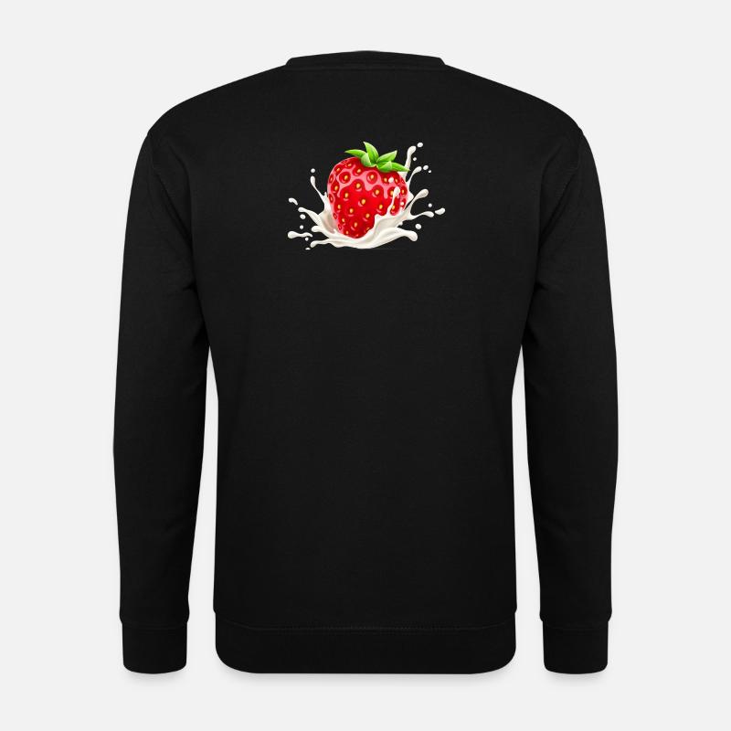 Erdbeere, Erdbeer-Verlangen, Erdbeere - Unisex Pullover - Schwarz