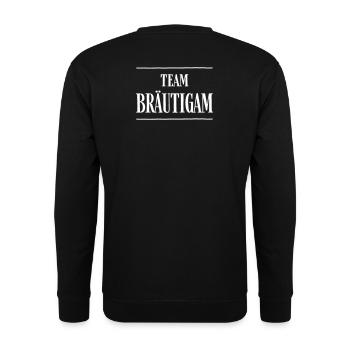 Team Bräutigam Junggesellenabschied Party Feiern - Unisex Pullover - Schwarz - Hinten - Michal (187cm)