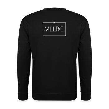 MLLRC DAS Original "Mallorca" weißes Herz - Unisex Pullover - Schwarz - Hinten - Alina (178cm)
