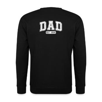 Papa 2026 Papa est 2026 - Sweat-shirt Unisexe - noir - Dos - Alina (178cm)